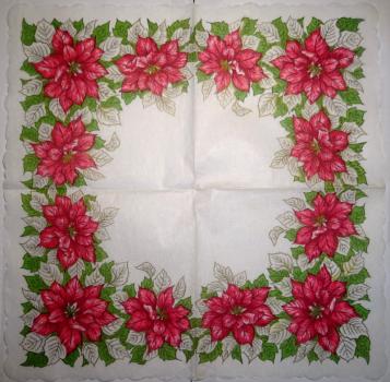 095 Christmas Flowers - 3-ply (95)